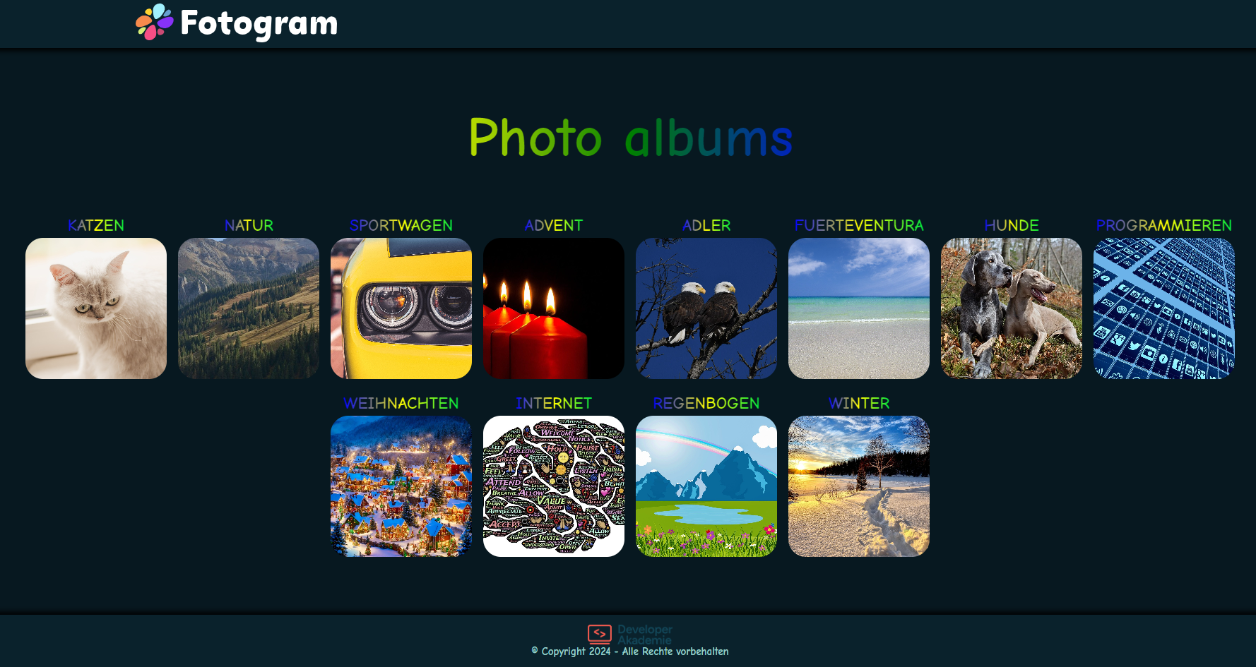 Fotogramm Project Screenshot